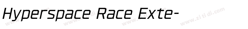 Hyperspace Race Exte字体转换 Hyperspace Race Exte字体转换